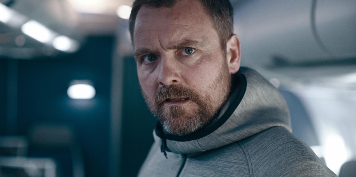 Neil Maskell as one of the hijackers in Apple's "Hijack."