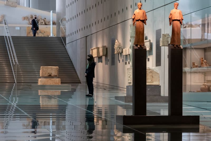 FILE PHOTO: Greek museums open following the easing of measures against the spread of coronavirus disease (COVID-19), in Athens