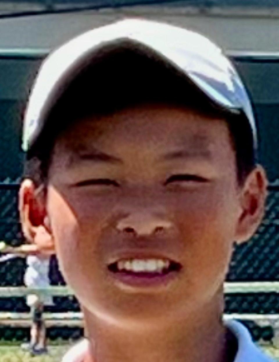Westborough boys' tennis all-star Kaden Chen.