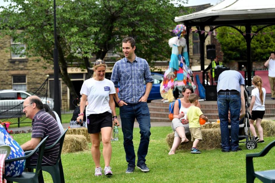 Family: Jo Cox's sister Kim Leadbeater with Brendan Cox (Getty Images)