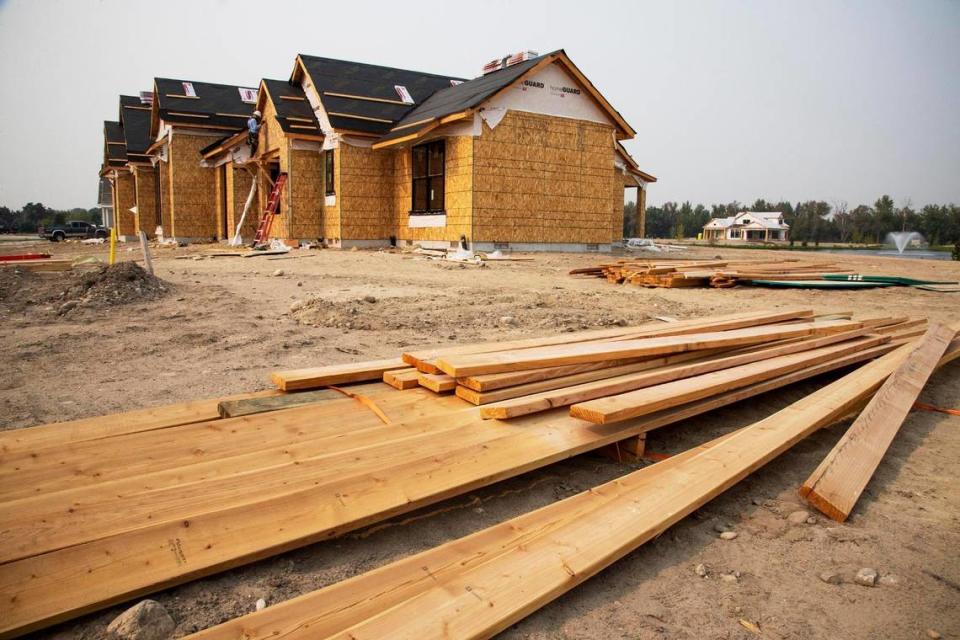 The Treasure Valley saw a surge of home building during the COVID-19 pandemic, when the population boomed as people relocated to Idaho.