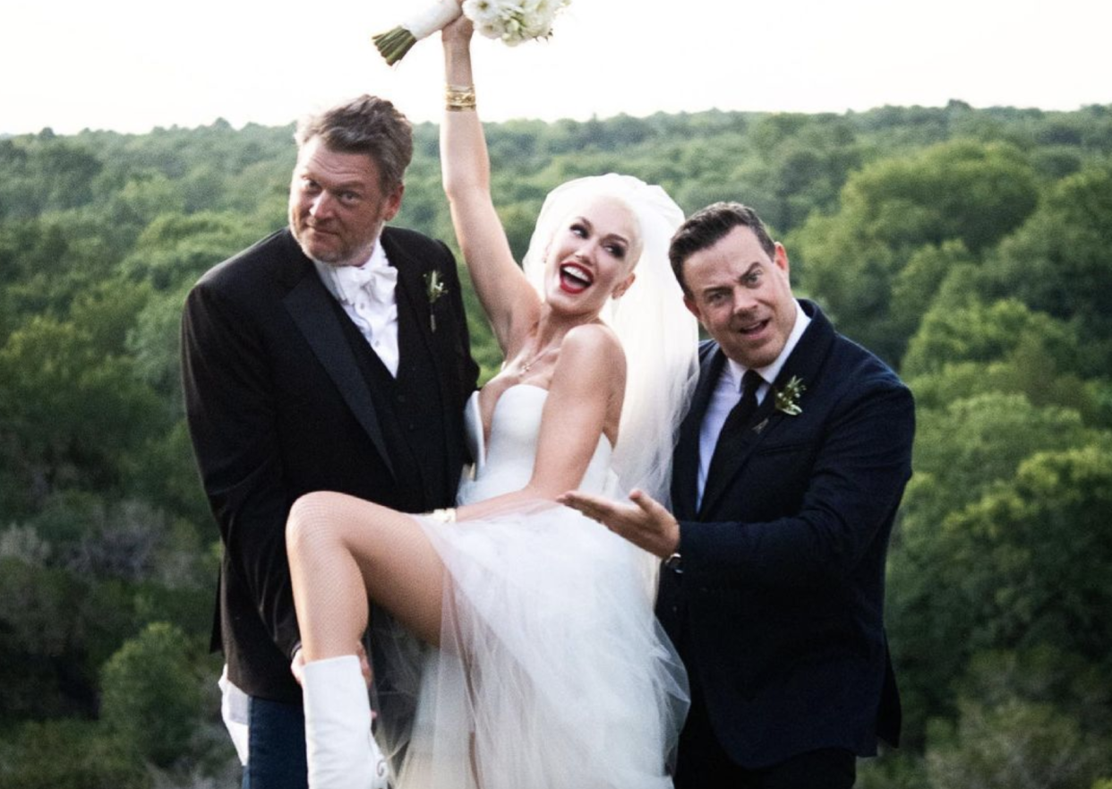 Gwen Stefani were married — by Carson Daly. (Screenshot: Carson Daly via Instagram)
