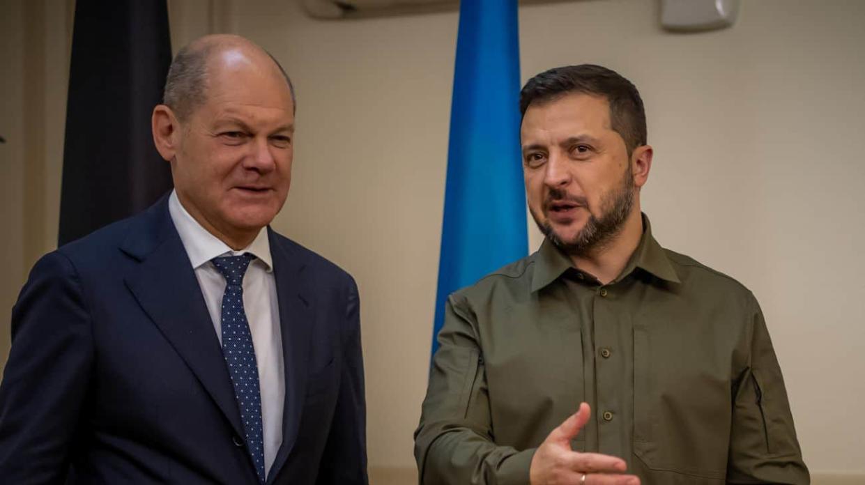 Scholz and Zelenskyy. Photo: Picture Alliance via Getty Images