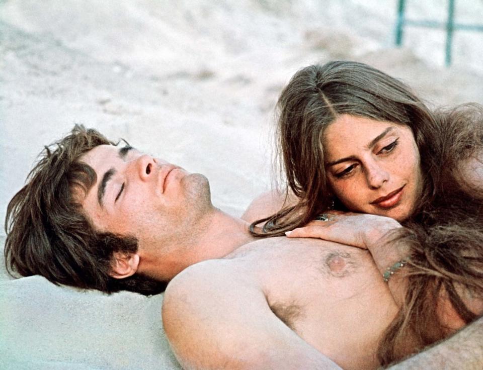 Mark Frechette and Daria Halprin in <em>Zabriskie Point</em>, 1970