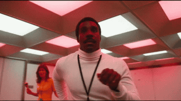 Milchick dances during the dance party scene in "Severance"