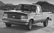 <p>Marking the 50th anniversary of the F-150, the 1987 model sports a mild refresh that incorporates a new flat grille, flush headlamps, and rounded wheel arches. Power steering, power brakes, and rear anti-lock braking are now standard equipment. The base 300-cubic-inch six-cylinder receives fuel injection, raising its output to 145 horsepower and a hearty 265 pound-feet of torque, just 5 pound-feet shy of the 5.0-liter V-8. </p>