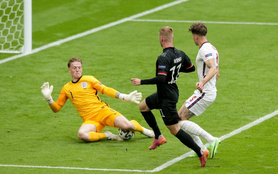 Jordan Pickford keeps out Timo Werner - GETTY IMAGES