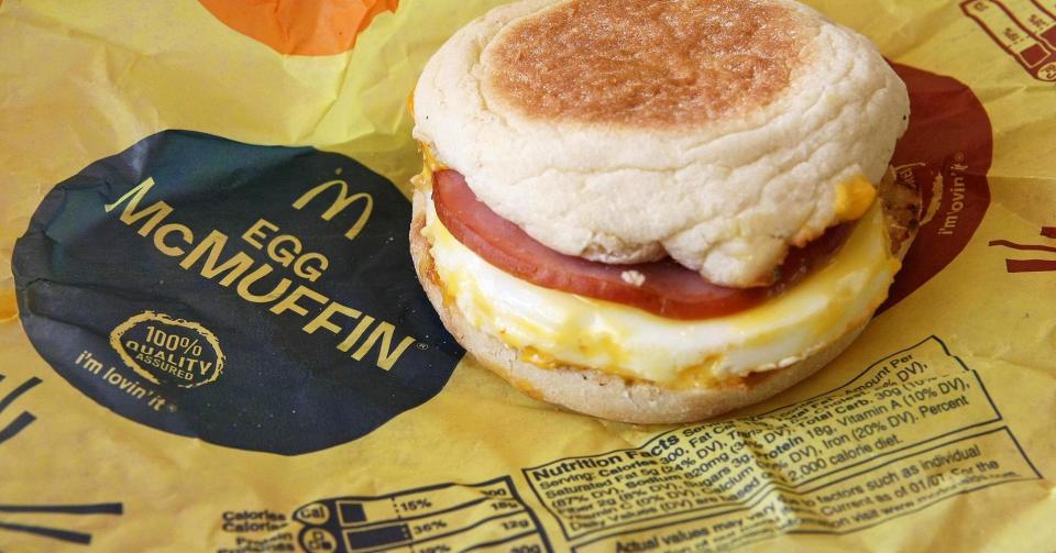 McDonald's breakfast.