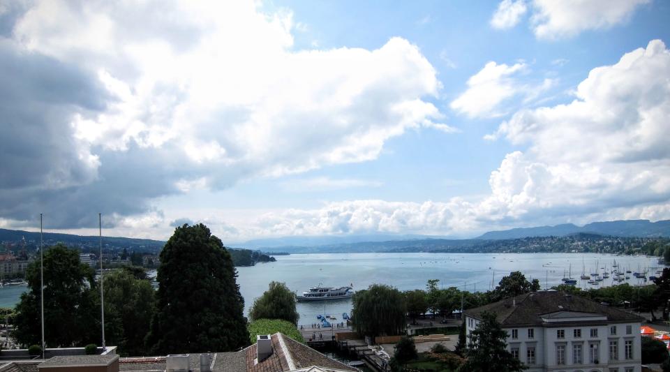 View from Baur au Lac Hotel, Zurich