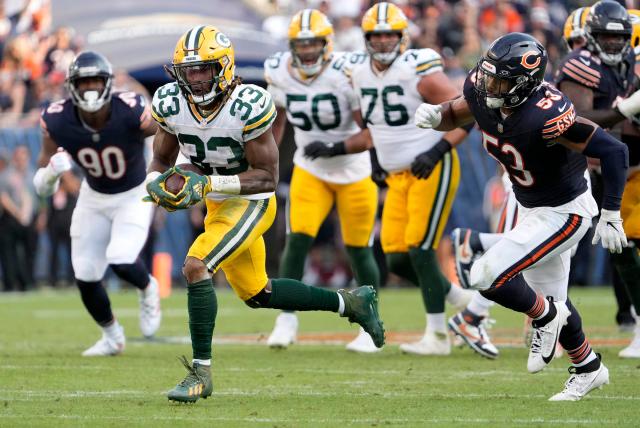 Green Bay Packers Add Pocket To Aaron Jones' Jersey For Late