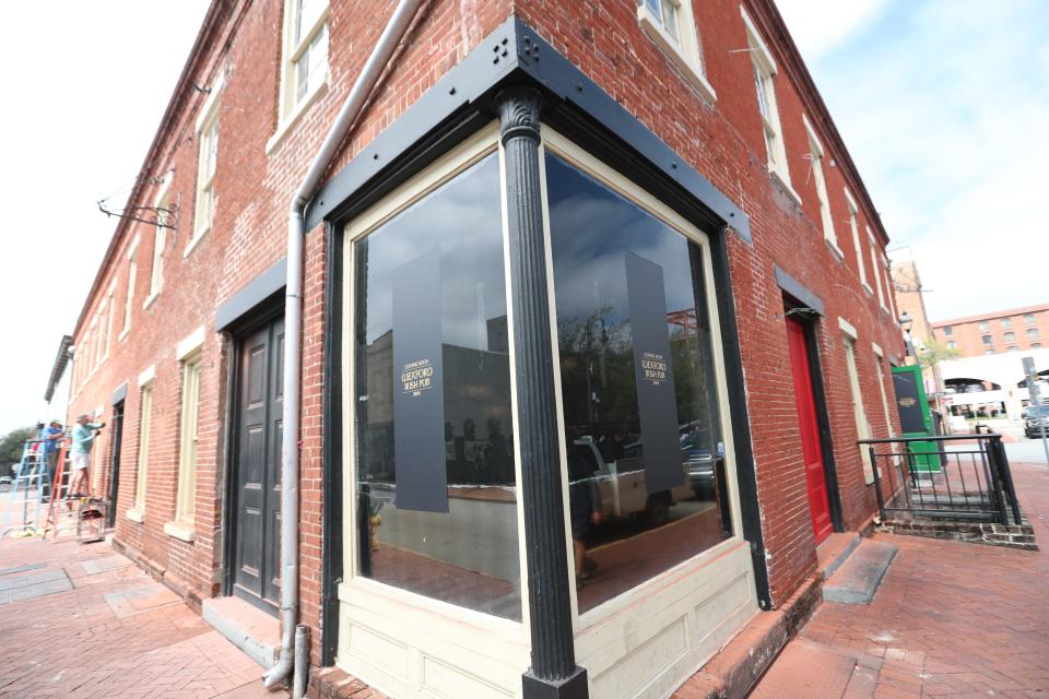 Work is underway on the interior and exterior of the Wexford Irish Pub in City Market.