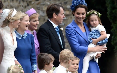 The young princess was one of the bridesmaids at the wedding of her mother's friends, Sophie Carter and Robert Suggs - Credit: Mark Stewart Photography 