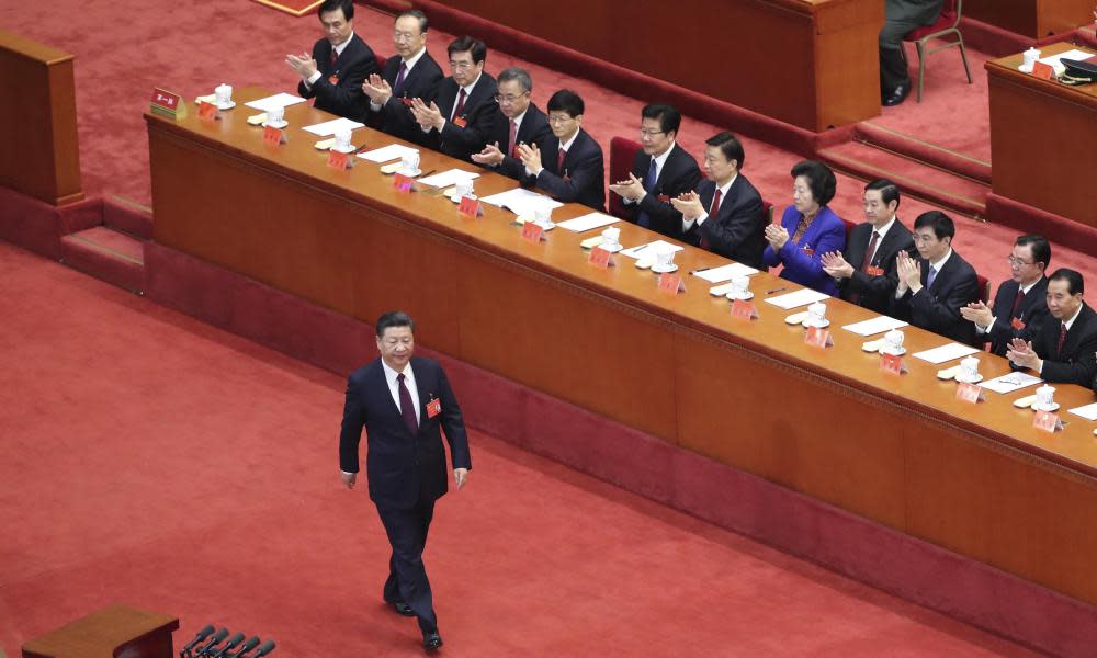 Xi Jinping opens the 19th National Congress of the Communist Party of China.