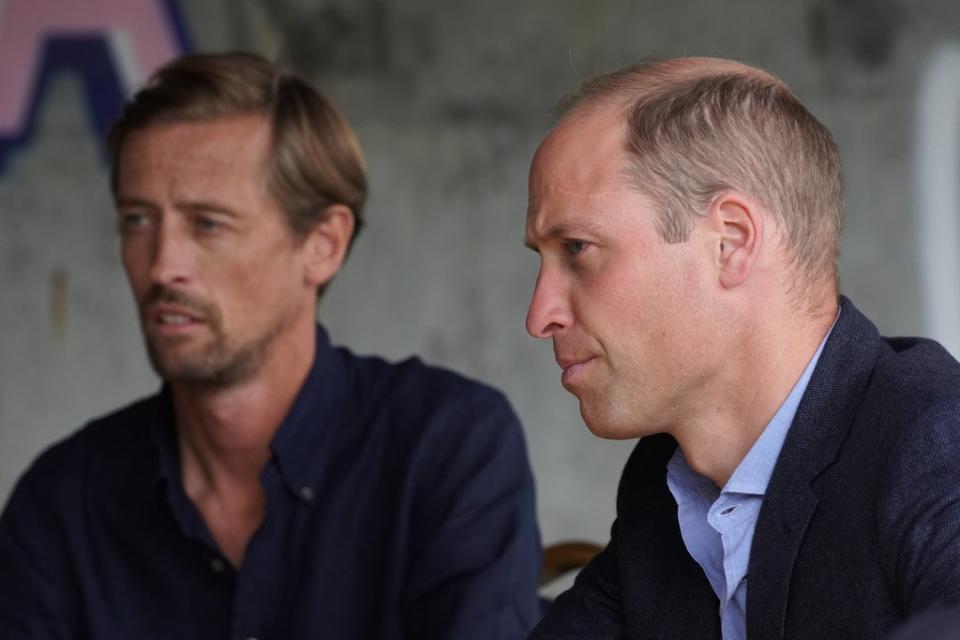 Peter Crouch and William have met a number of times in recent years (Kirsty O’Connor/PA) (PA Wire)