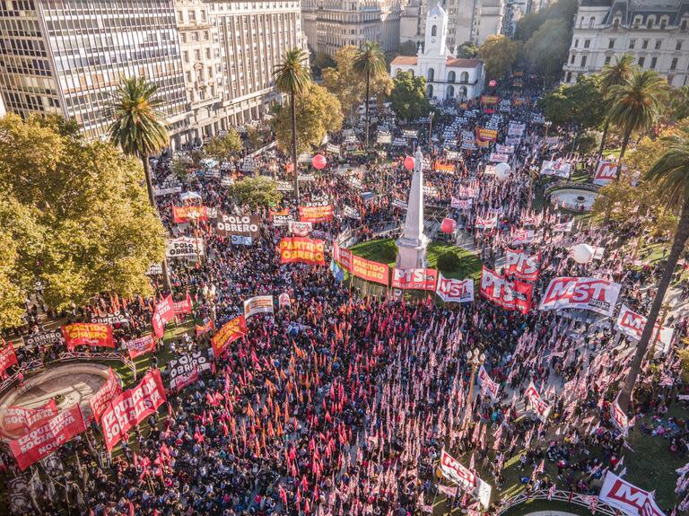 En la Argentina suele haber movilizaciones por el Día del Trabajador