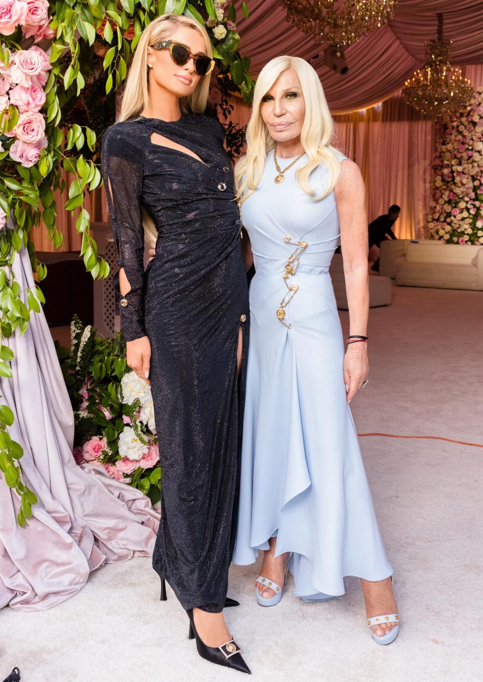 Paris Hilton and Donatella Versace Strike a Pose