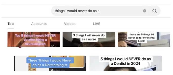 Search results for 'things i would never do as a'