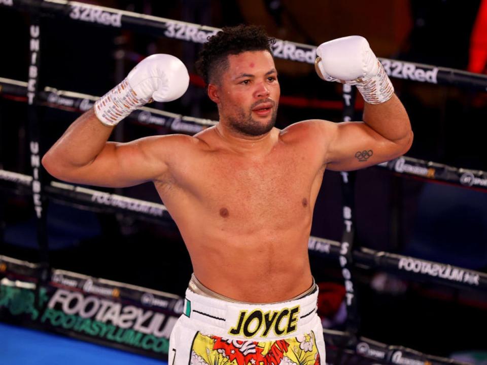 Joe Joyce celebrates his victory over Daniel Dubois (Getty Images)