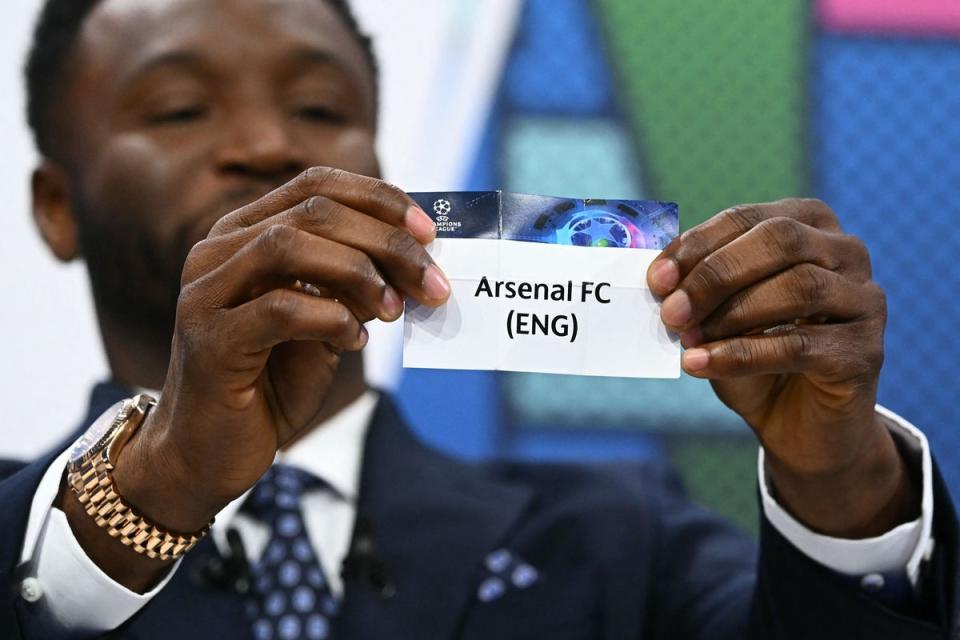 Arsenal will be in Pot 2 (AFP via Getty Images)