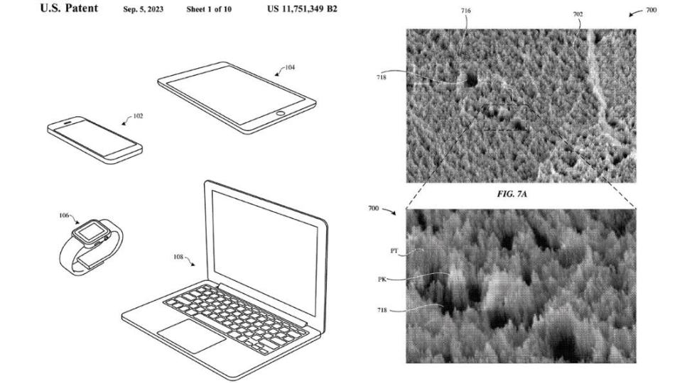 蘋果最新註冊的專利技術。（圖／翻攝自美國專利局）