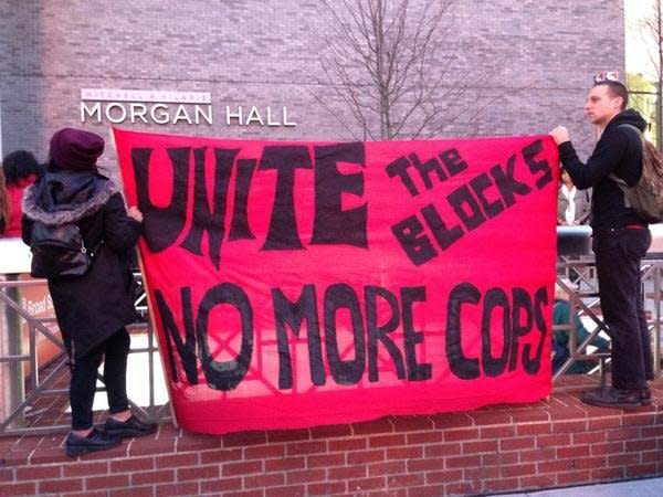 Peaceful protestors in Philadelphia on November 25th, 2014