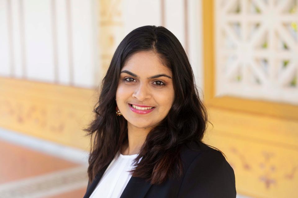 Aliza Kazmi, co-executive director at HEART, poses for a photo. Kazmi is part of a movement of faith leaders and religious people fighting for abortion access.