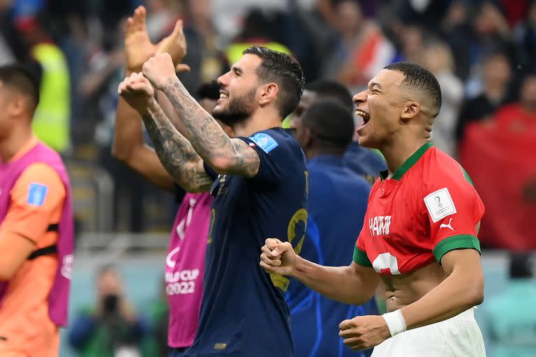 Francia clasifió a la final del Mundial tras ganarle a Marruecos por 2 a 0