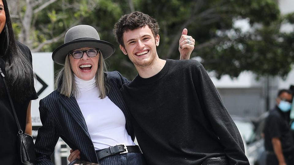 <p>Diane Keaton brings her son Duke to the new Louis Vuitton store on Rodeo Drive in Beverly Hills on July 28.</p>