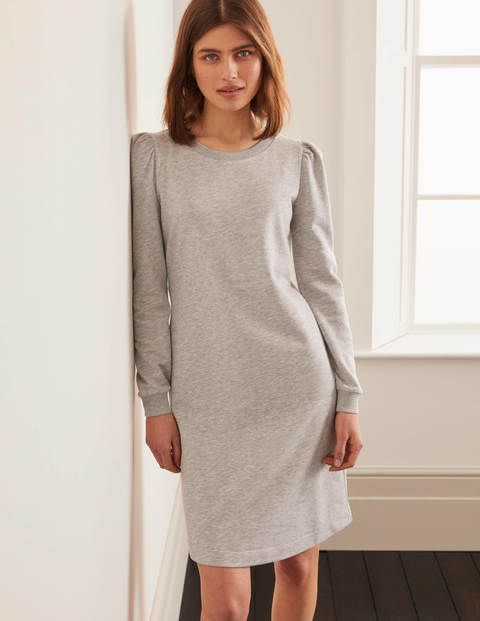 Puff Sleeve Sweatshirt Dress