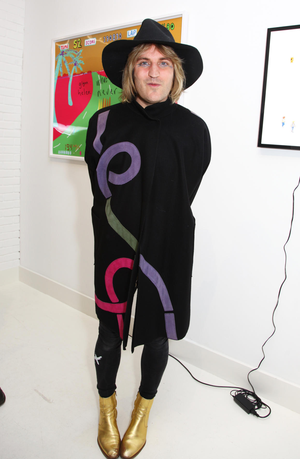 LONDON, ENGLAND - OCTOBER 18:   Noel Fielding attends a private view of 