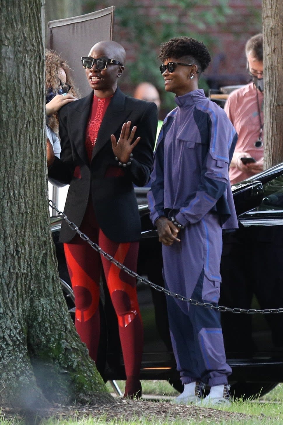 Danai Gurira and Letitia Wright