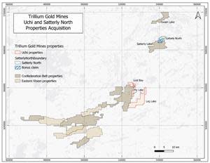 Uchi and Satterly Gold Option Properties