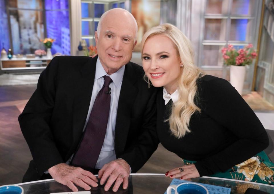 Meghan and John McCain on “The View” in 2017. ABC via Getty Images