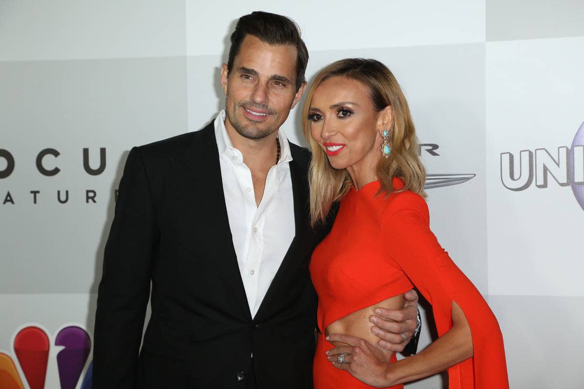 Giuliana Rancic, pictured with husband Bill Rancic, said she was undergoing IVF treatment when she was diagnosed with breast cancer.