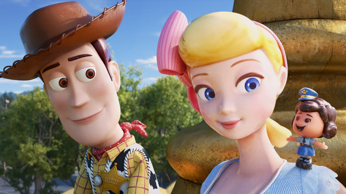 Woody and Bo Peep were reunited in 'Toy Story 4'. (Credit: Disney)