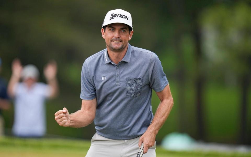 Keegan Bradley moves onto four under par - Eric Gay/PGA Championship Golf