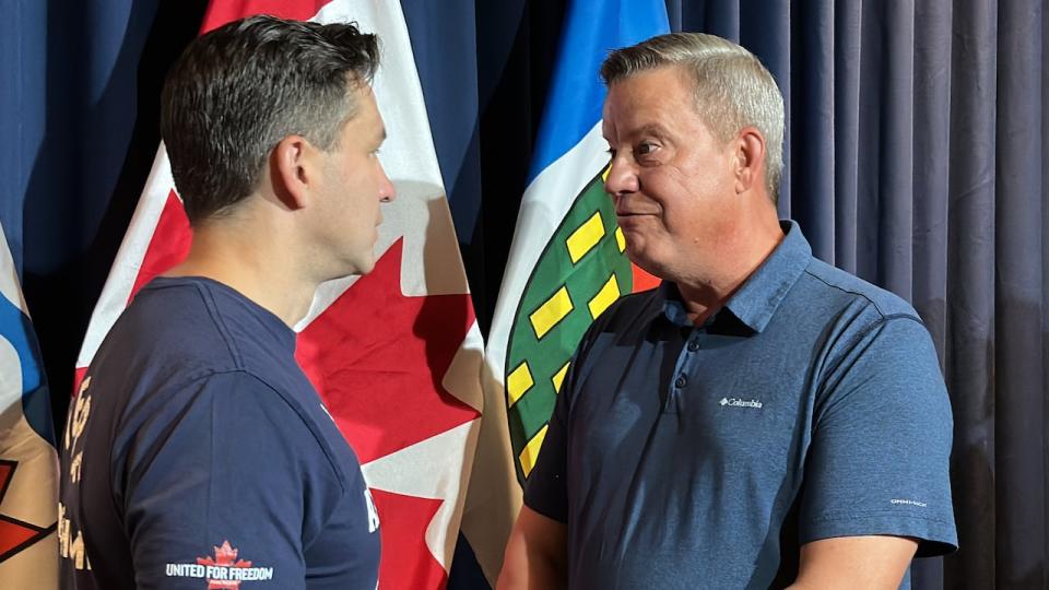 After the rally, Poilievre stuck around for a meet and greet where supporters could pose for a photo with the Conservative Leader.