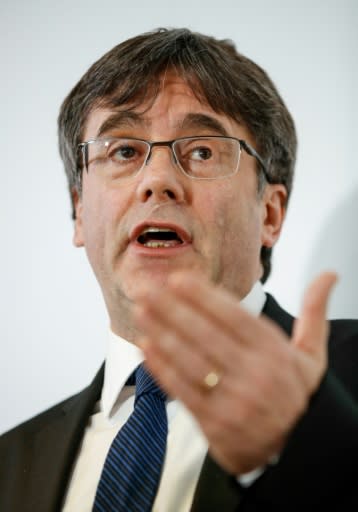 Former Catalan president Carles Puigdemont called the trial of his pro-independence allies a "stress test for Spanish democracy"