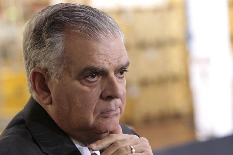 U.S. Transportation Secretary Ray LaHood before President Barack Obama speaks to workers at the Daimler Detroit Diesel plant in Redford, Mich., on December 10, 2012. On January 29, 2013, he announced his resignation. File Photo by Jeff Kowalsky/UPI