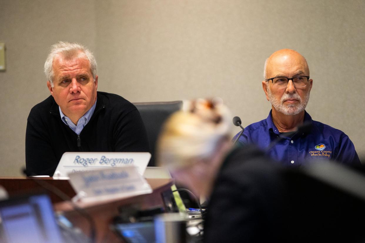 Efforts to recall Ottawa County Commissioners Doug Zylstra (left) and Roger Bergman (right) have been suspended, according to a report from FOX 17.