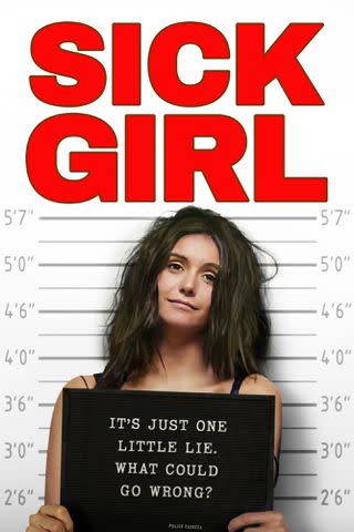 <p>Lionsgate</p> Nina Dobrev on the poster for <em>Sick Girl</em> (2023)