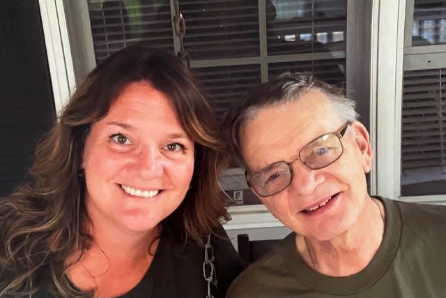 This was the last photo Susan Tetreau, left, took with her father, Raymon Somogy, before his death in 2017.