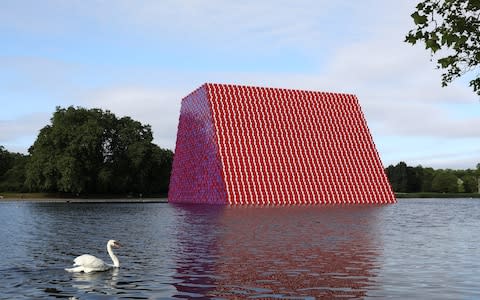 Christo sculpture in Hyde Park - Credit: Tim P Whitby/Getty Images Europe