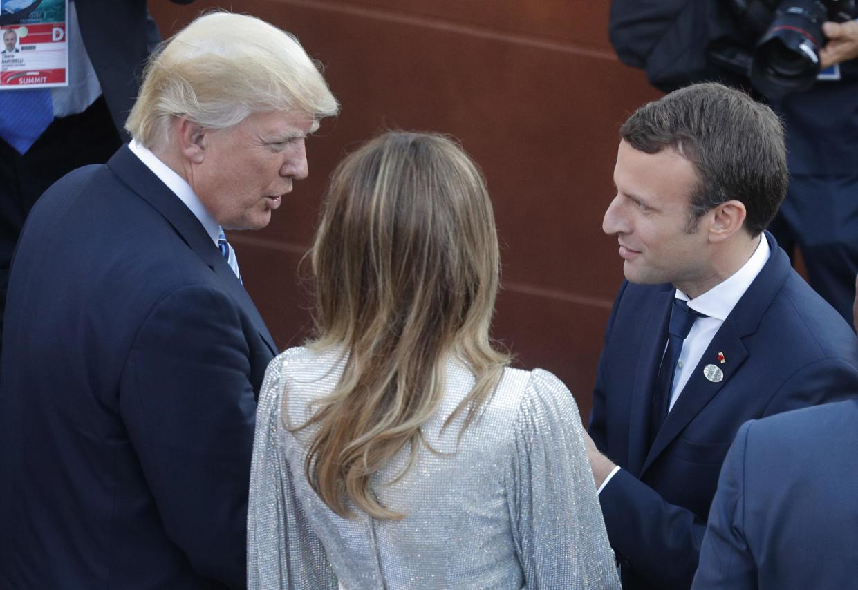 Mr Trump accepted the invitation even though he's had a rocky relationship with Mr Macron: AFP/Getty Images