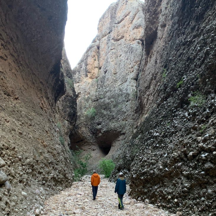 Heading up Maple Canyon