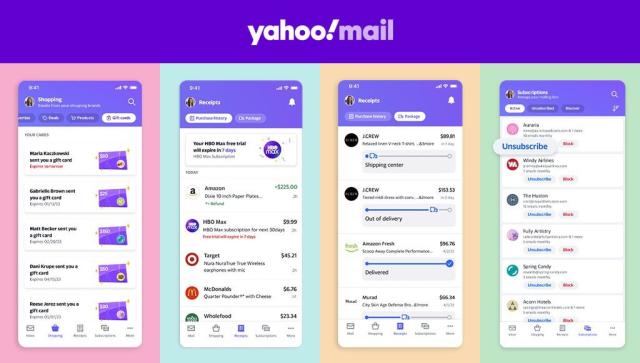 Yahoo Mail app update makes it easier to manage receipts and track