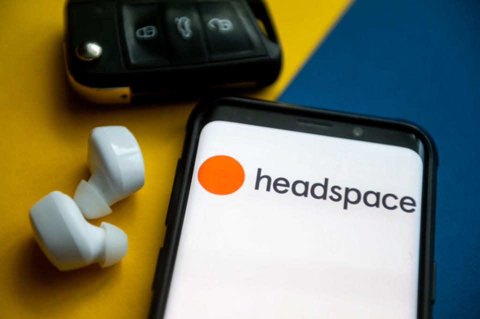 Headspace on a person's tablet