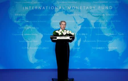 David Lipton, First Deputy Managing Director of the International Monetary Fund (IMF), speaks at a news conference in Beijing, China, June 14, 2016. REUTERS/Jason Lee