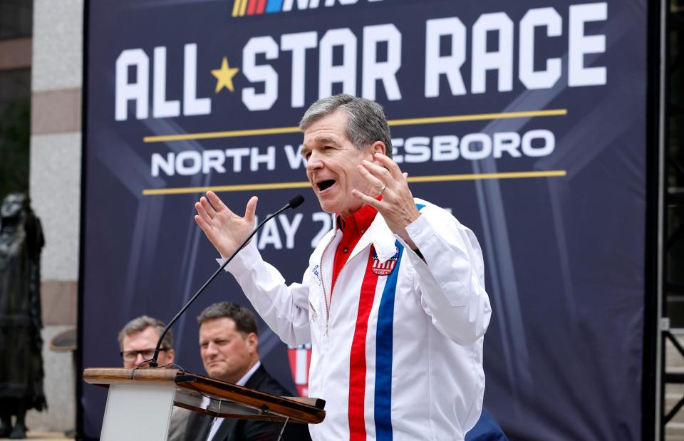 North Carolina Governor Roy Cooper was on hand last week when North Wilkesboro was announced as host of the 2023 All Star Race.