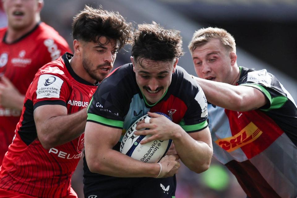 Bounce back: Harlequins will look to quickly shake off their thrilling loss to Toulouse in Europe (AFP via Getty Images)
